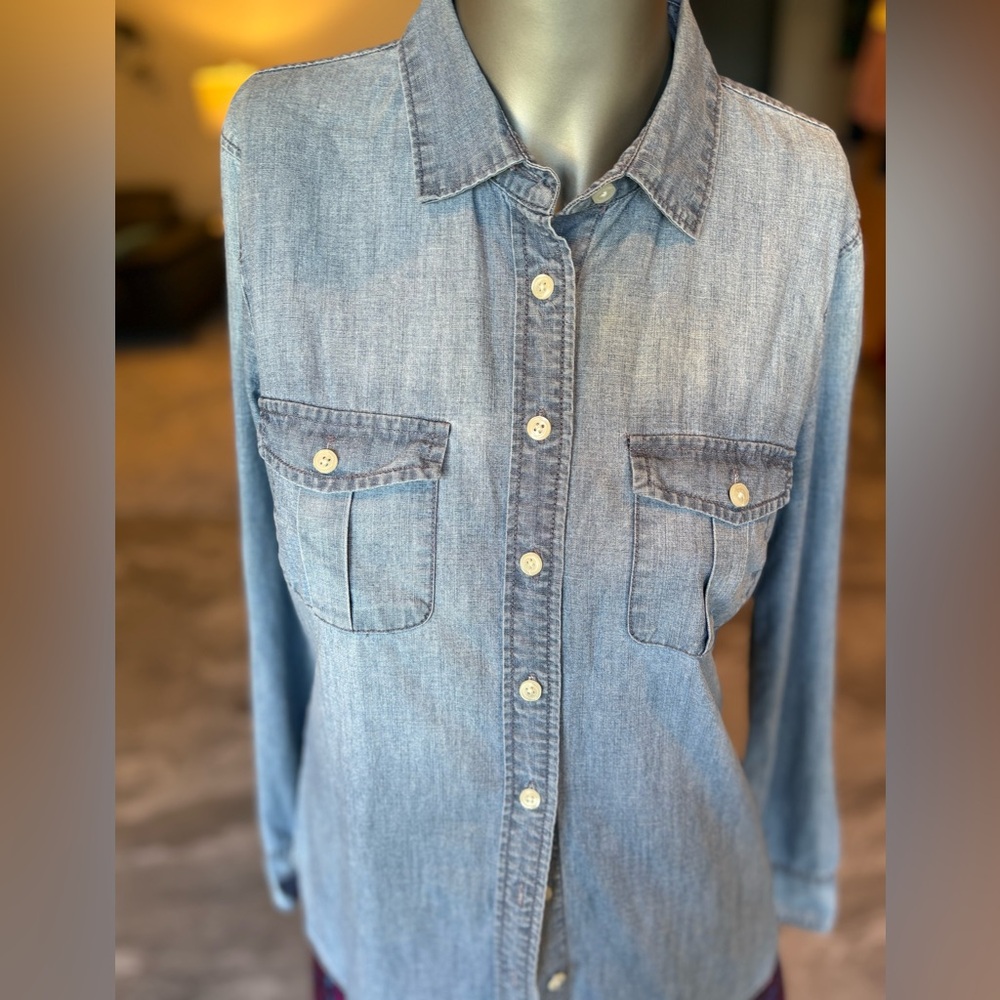 J.Crew Denim Button-Up Shirt